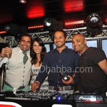 Shailendra Singh VJ Ramona and Nikhil Chinapa at DJ Mag magazine launch in India